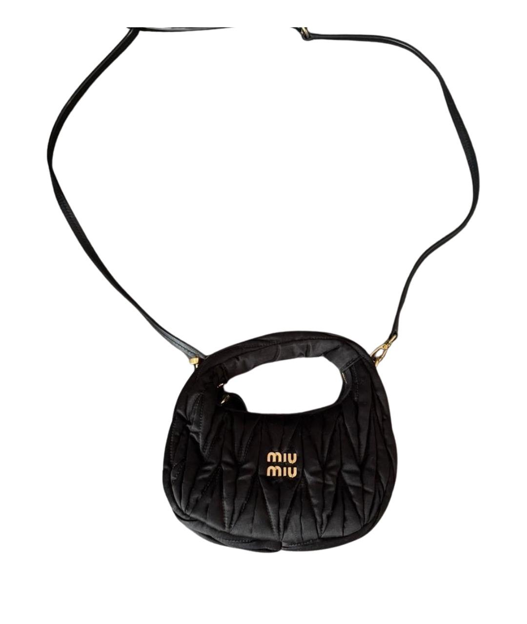 MIU MIU Черная синтетическая сумка через плечо, фото 1