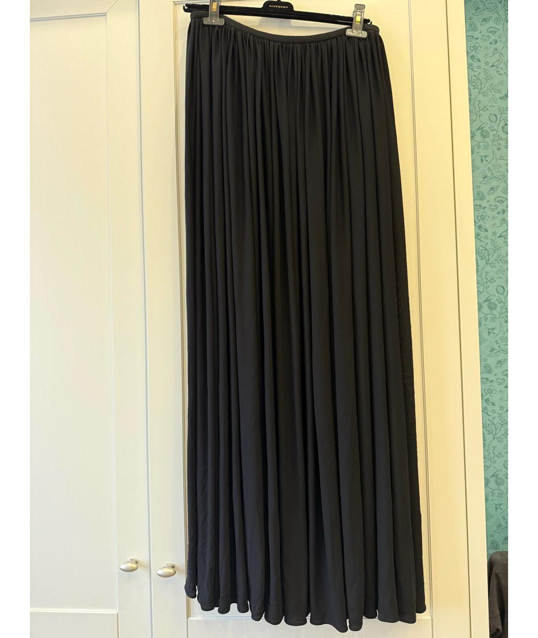 KHAITE Черная вискозная юбка макси, фото 7
