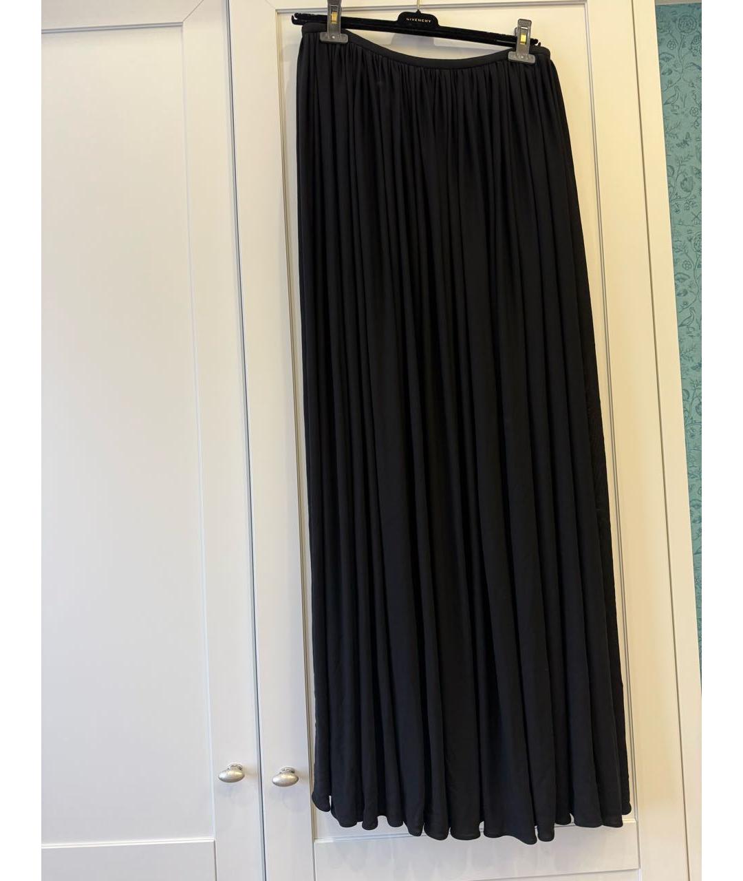 KHAITE Черная вискозная юбка макси, фото 2
