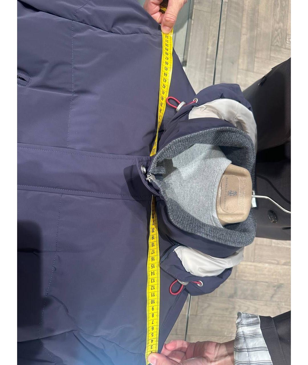 BRUNELLO CUCINELLI Синяя кашемировая куртка, фото 7