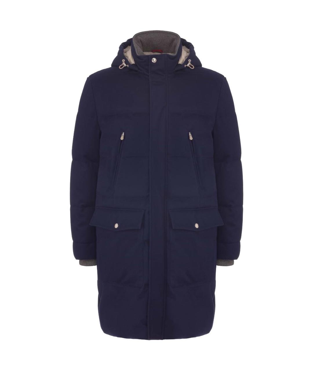 BRUNELLO CUCINELLI Синяя кашемировая куртка, фото 9