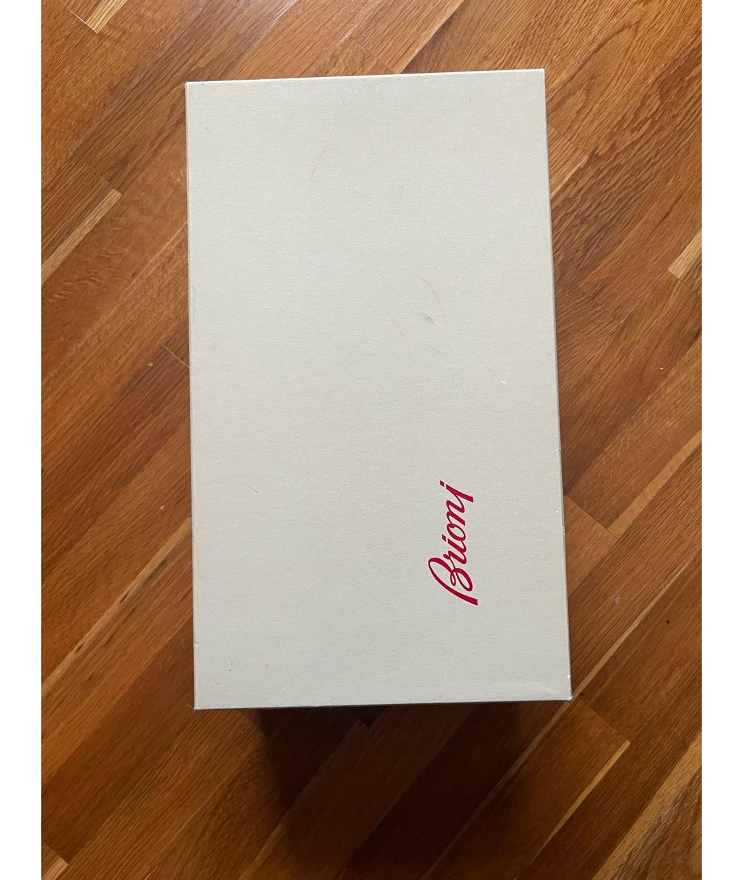 BRIONI Темно-синие замшевые туфли, фото 8