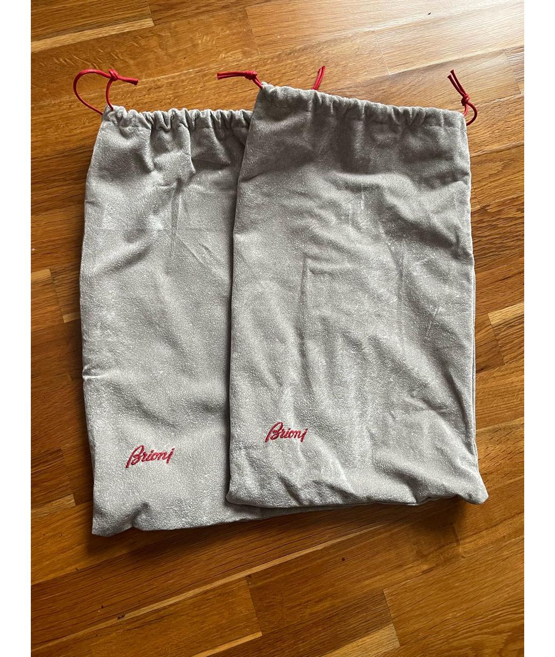 BRIONI Темно-синие замшевые туфли, фото 6