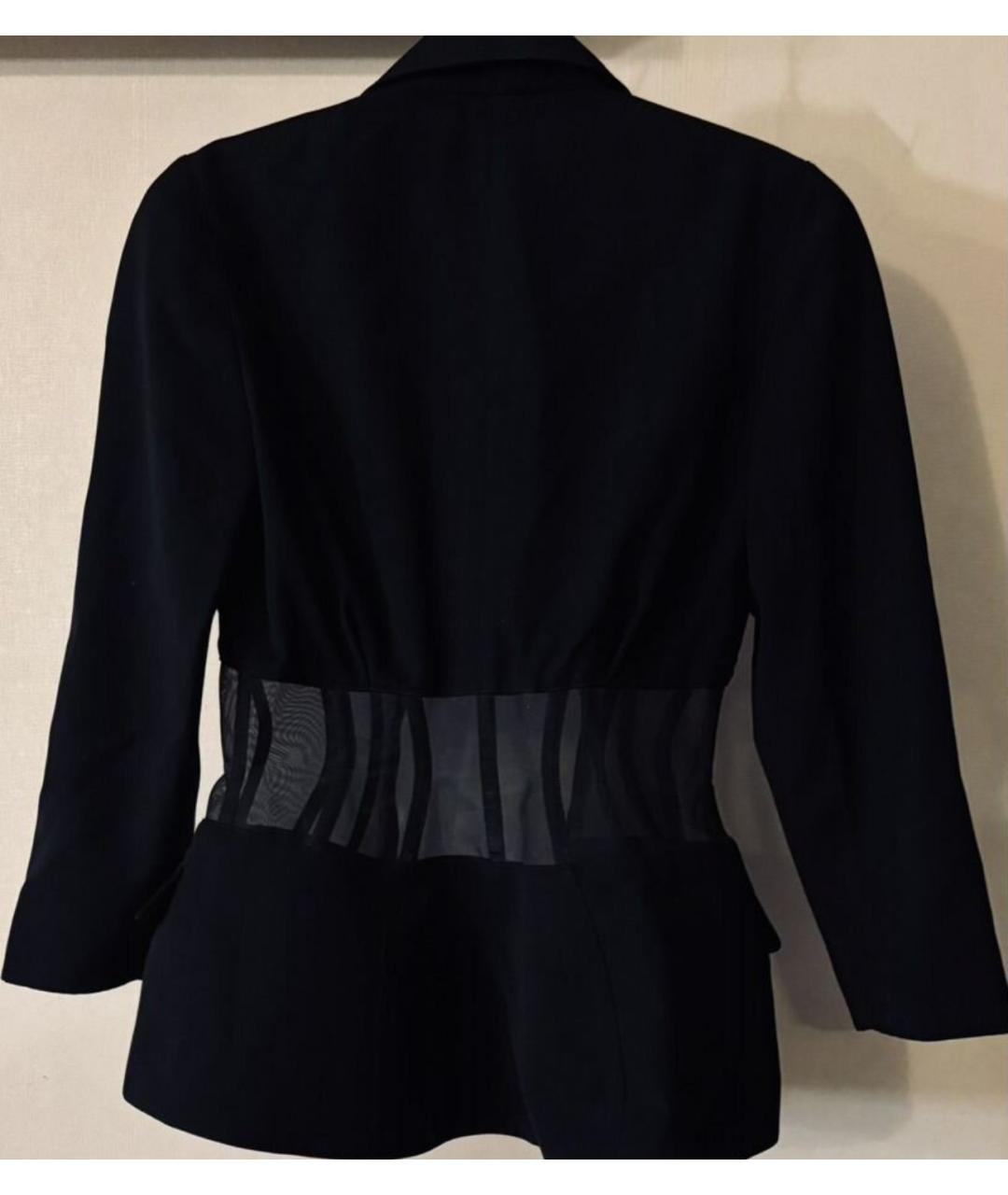 THIERRY MUGLER VINTAGE Черный костюм с юбками, фото 4