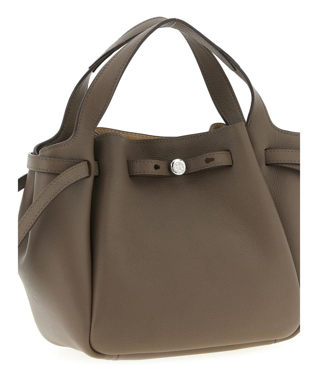 TORY BURCH Коричневая кожаная сумка тоут, фото 3