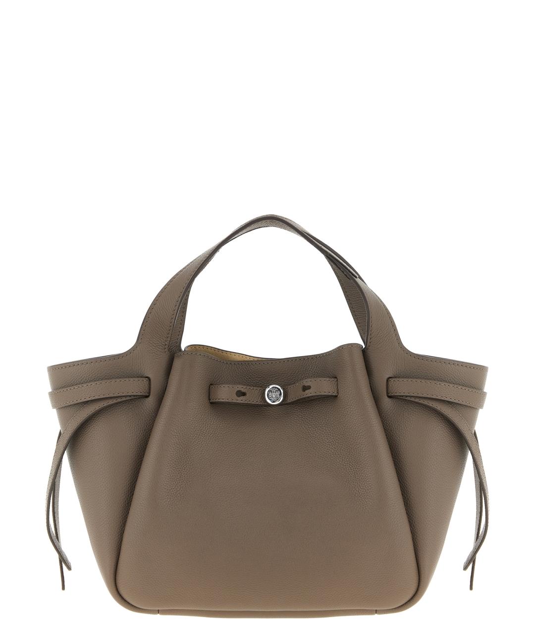 TORY BURCH Коричневая кожаная сумка тоут, фото 1