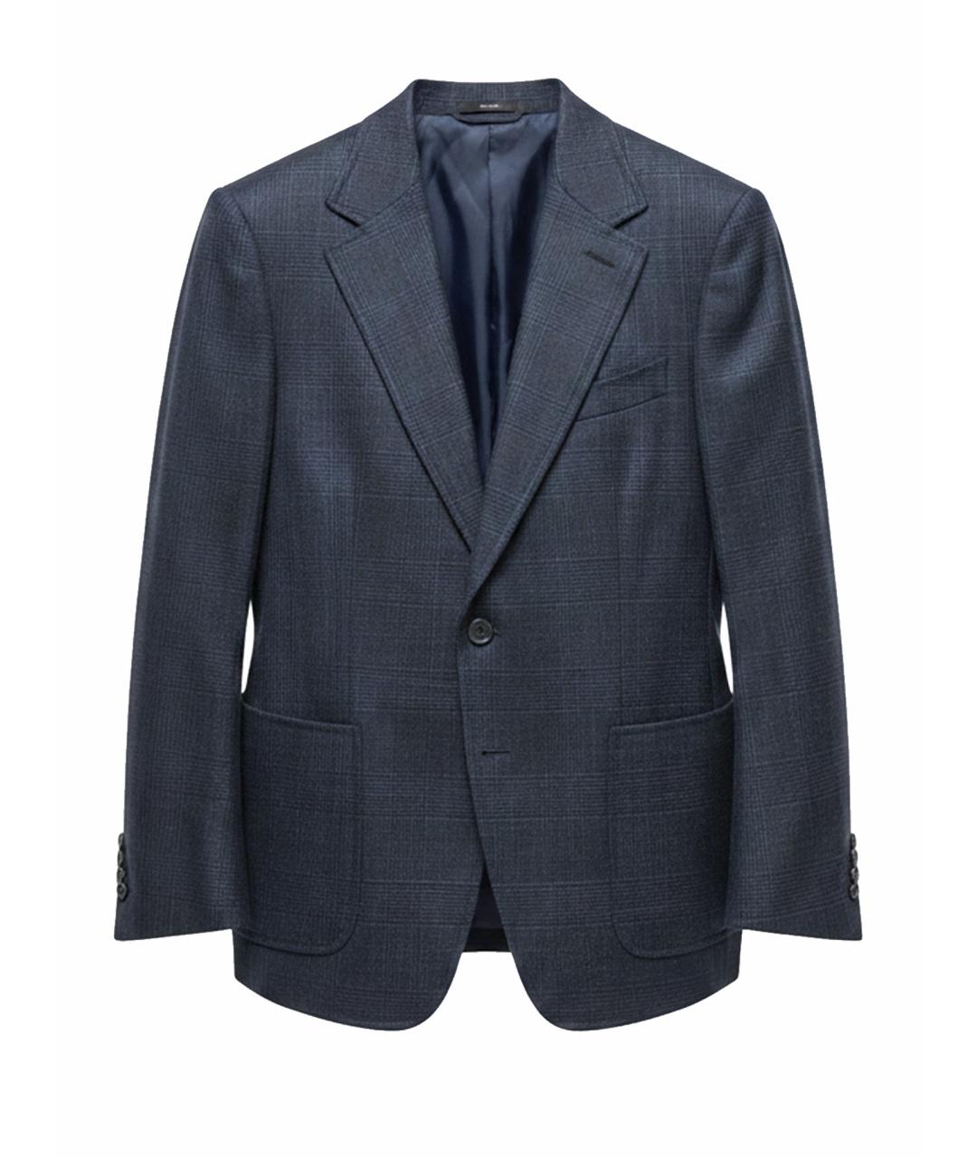 TOM FORD Синий шерстяной пиджак, фото 1