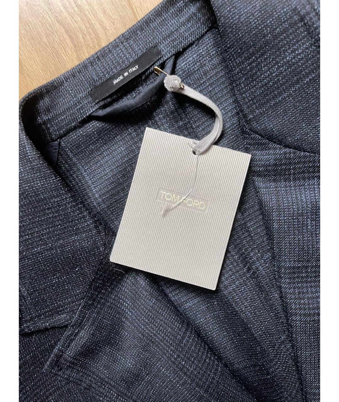 TOM FORD Синий шерстяной пиджак, фото 2