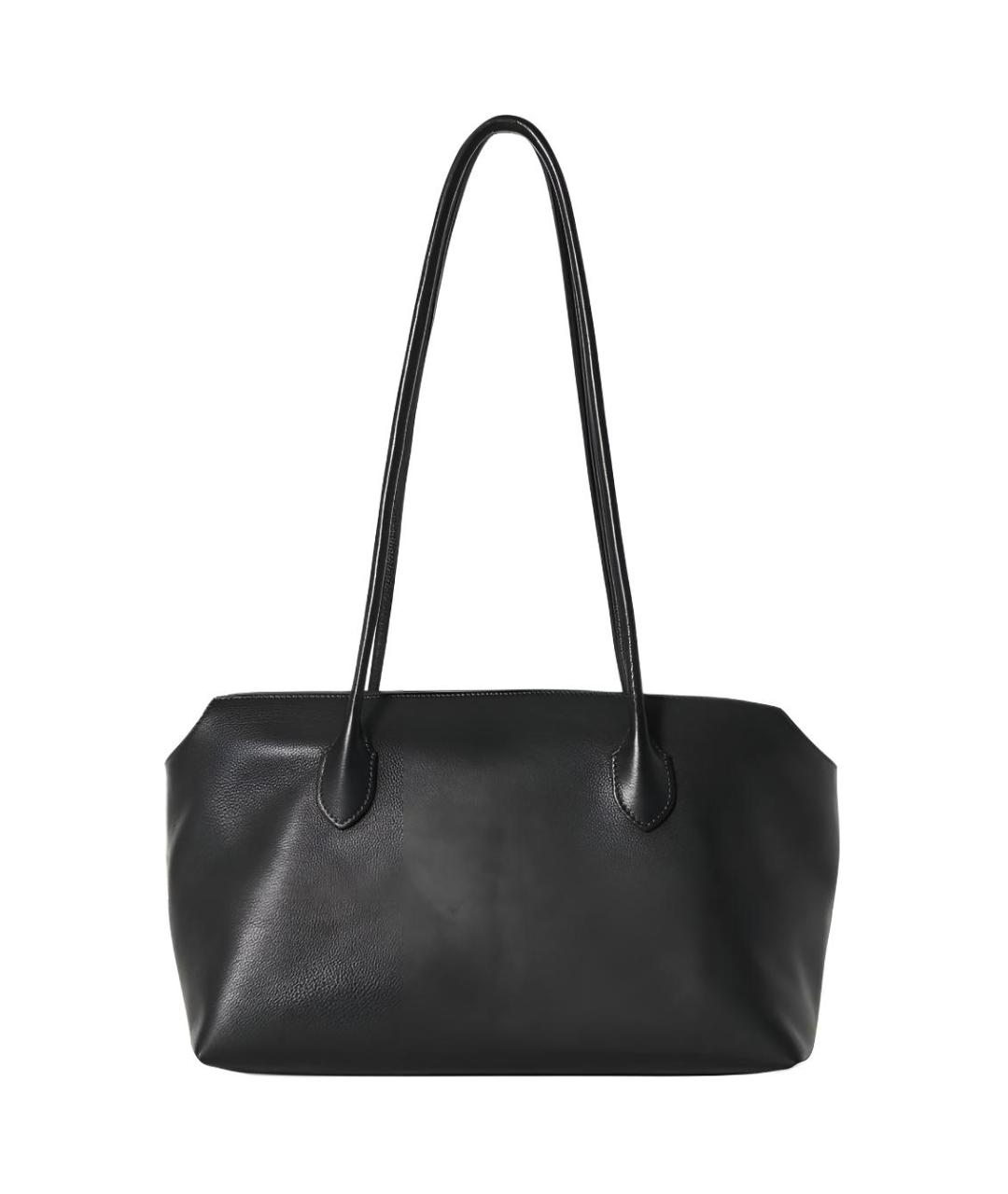 THE ROW Черная кожаная сумка тоут, фото 1