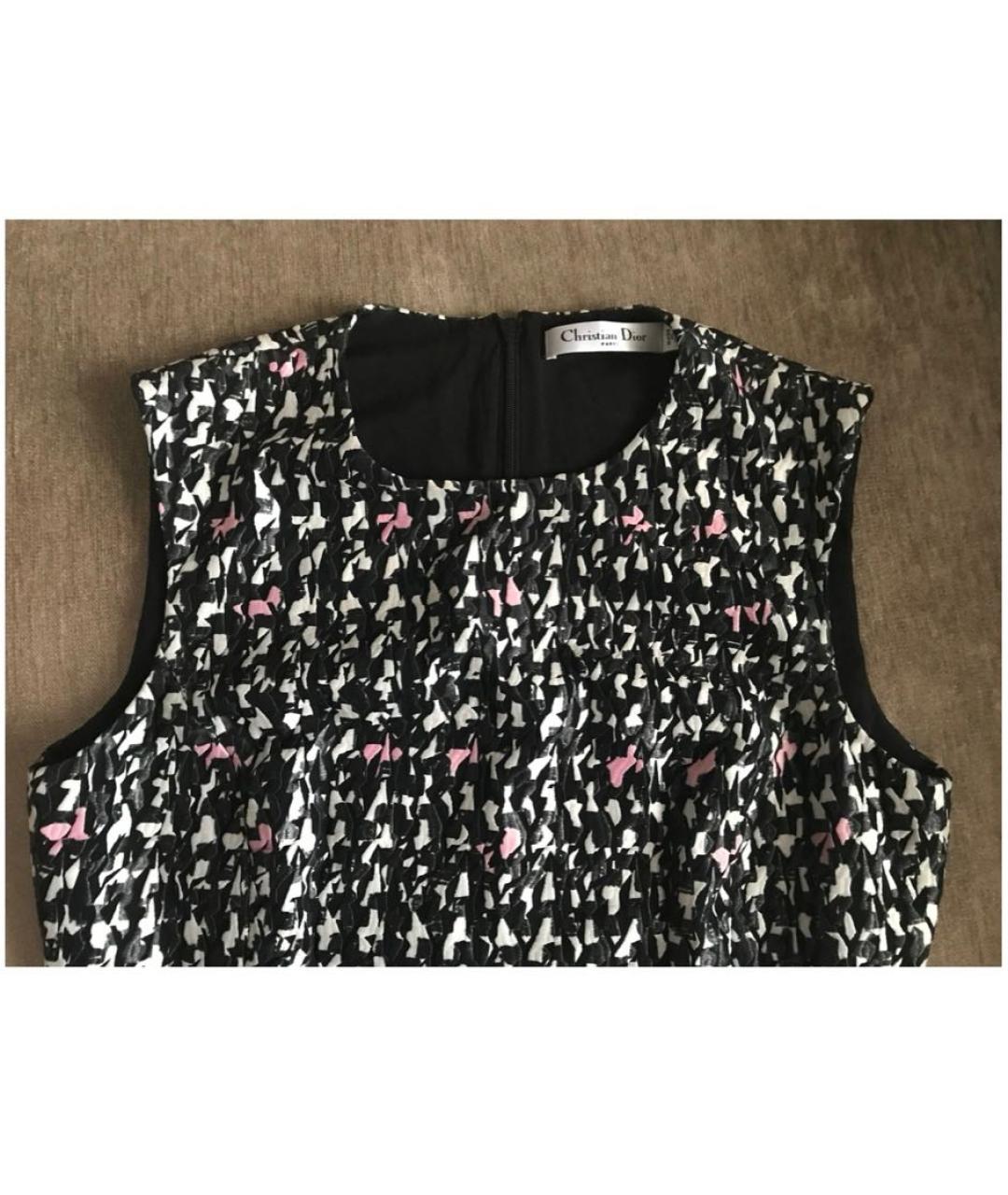 CHRISTIAN DIOR Черная полиэстеровая майка, фото 3