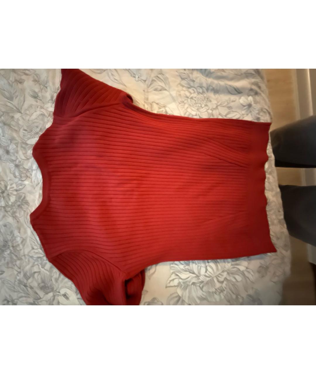 VALENTINO Красный вискозный джемпер / свитер, фото 2
