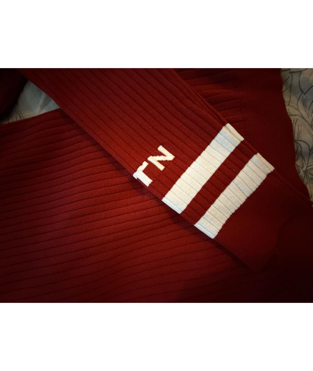 VALENTINO Красный вискозный джемпер / свитер, фото 4