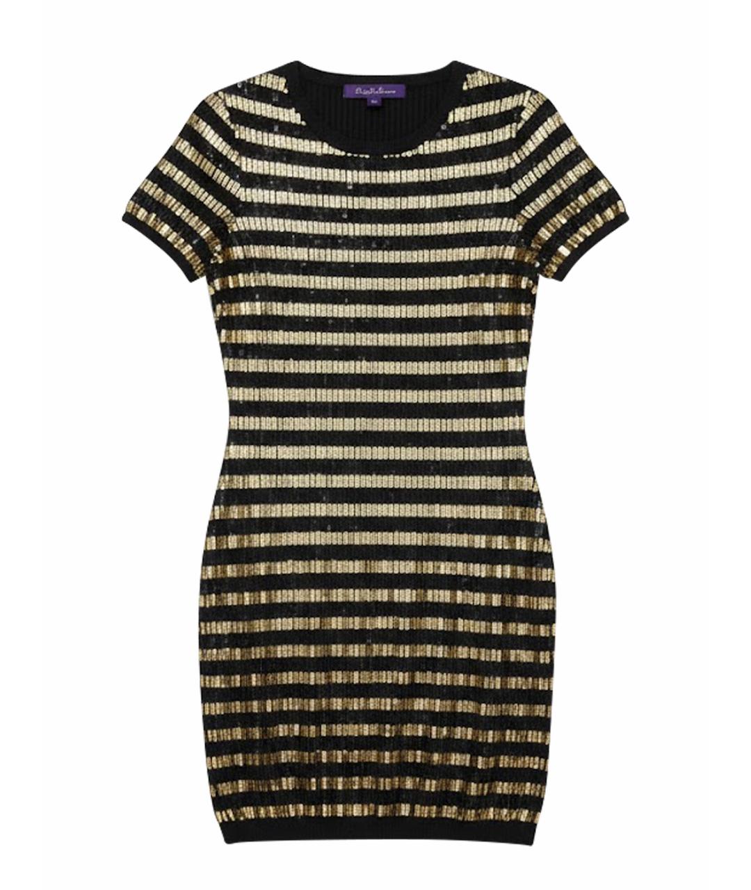 RALPH LAUREN Темно-синее шерстяное коктейльное платье, фото 1