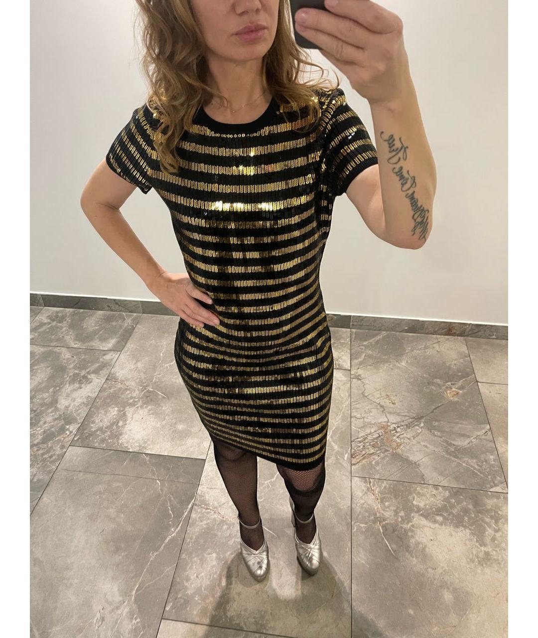 RALPH LAUREN Темно-синее шерстяное коктейльное платье, фото 4