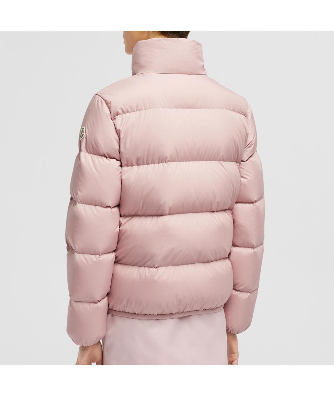 MONCLER Розовая полиамидовая куртка, фото 3