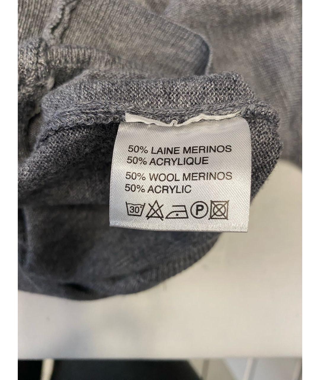UNGARO Серый шерстяной джемпер / свитер, фото 4