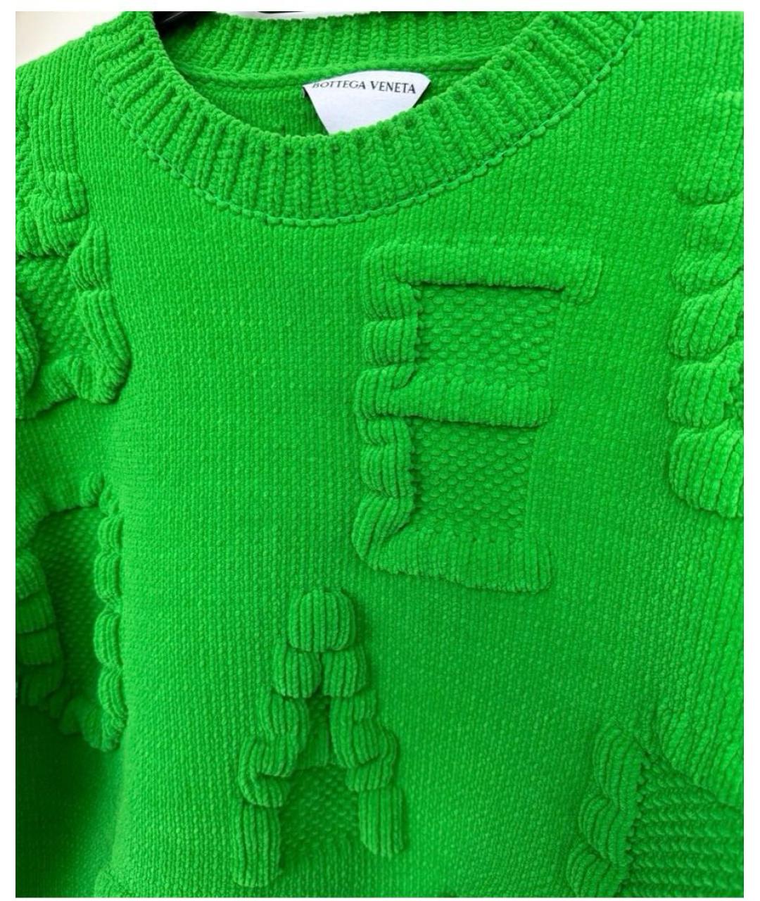 BOTTEGA VENETA Зеленый джемпер / свитер, фото 3