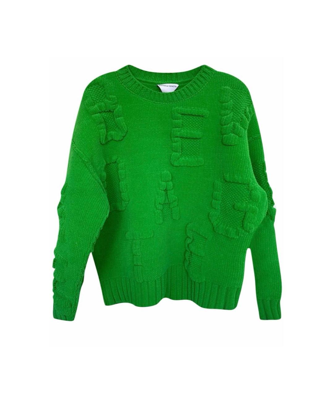 BOTTEGA VENETA Зеленый джемпер / свитер, фото 4