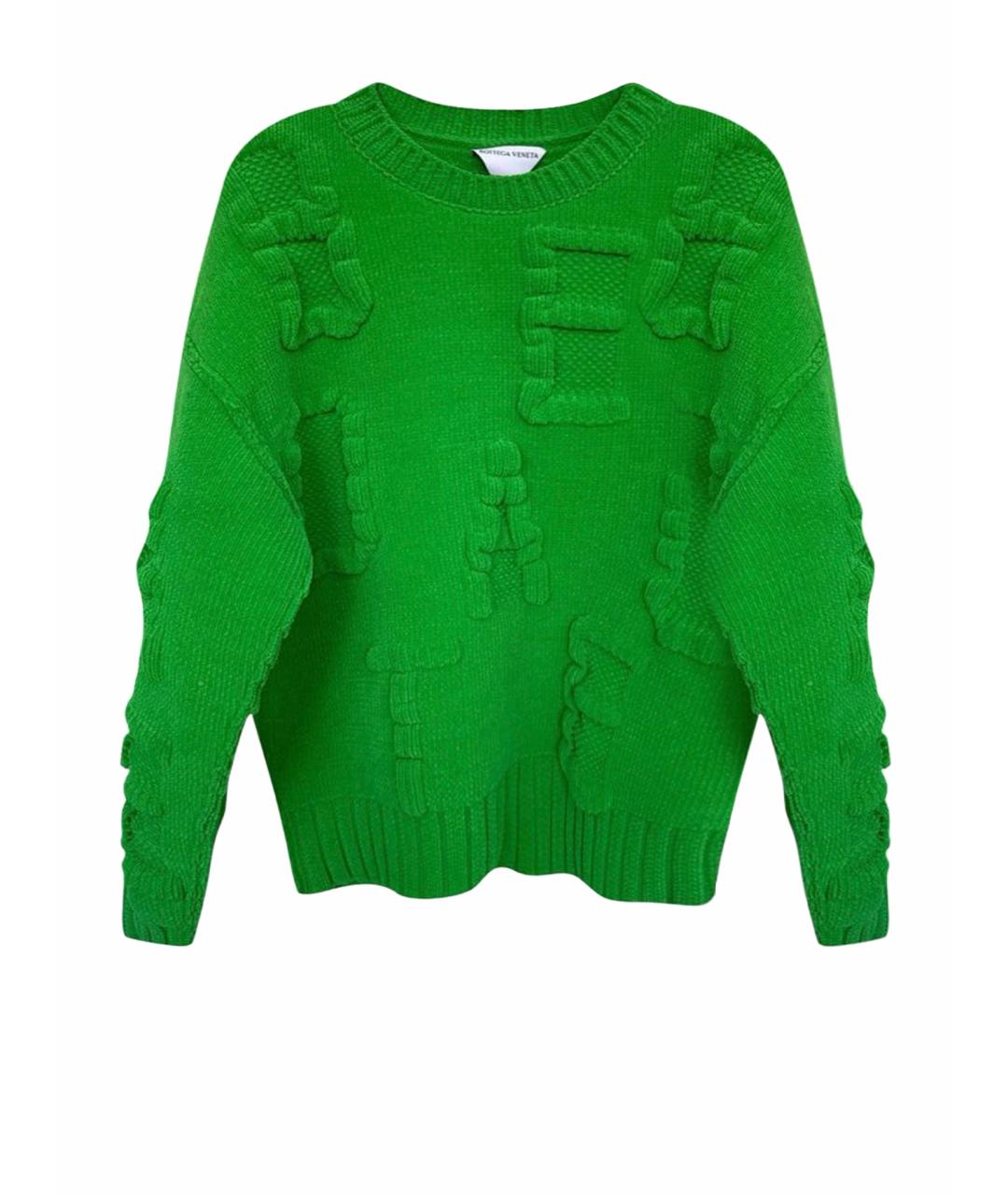 BOTTEGA VENETA Зеленый джемпер / свитер, фото 1