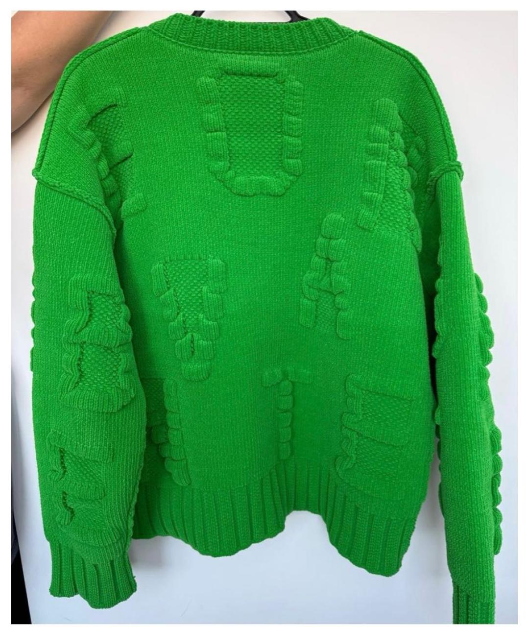 BOTTEGA VENETA Зеленый джемпер / свитер, фото 2