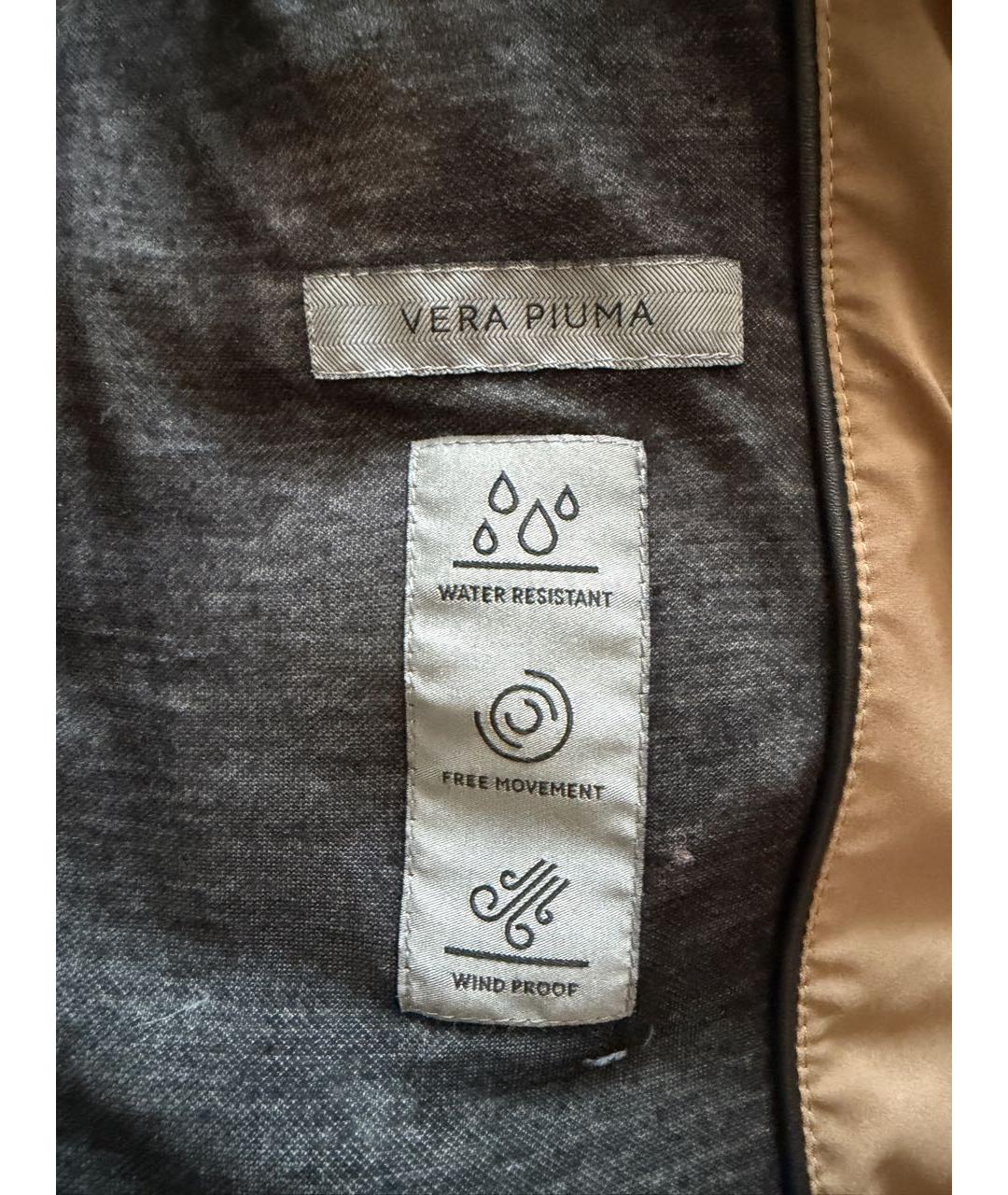 CORNELIANI Бежевый полиэстеровый пуховик, фото 6