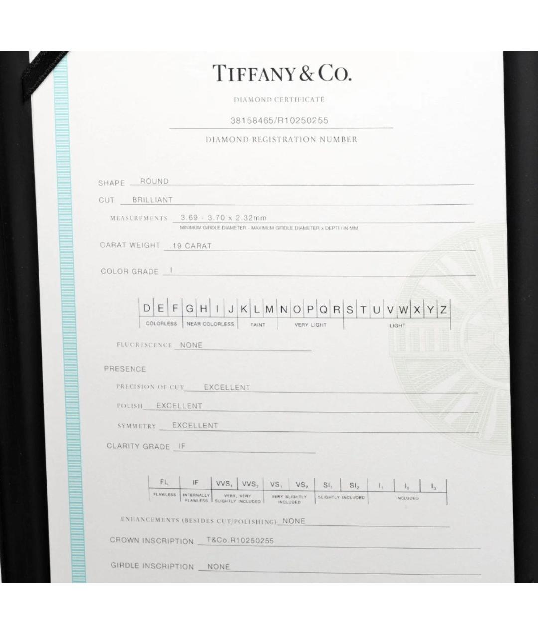 TIFFANY&CO Белое платиновое кольцо, фото 4