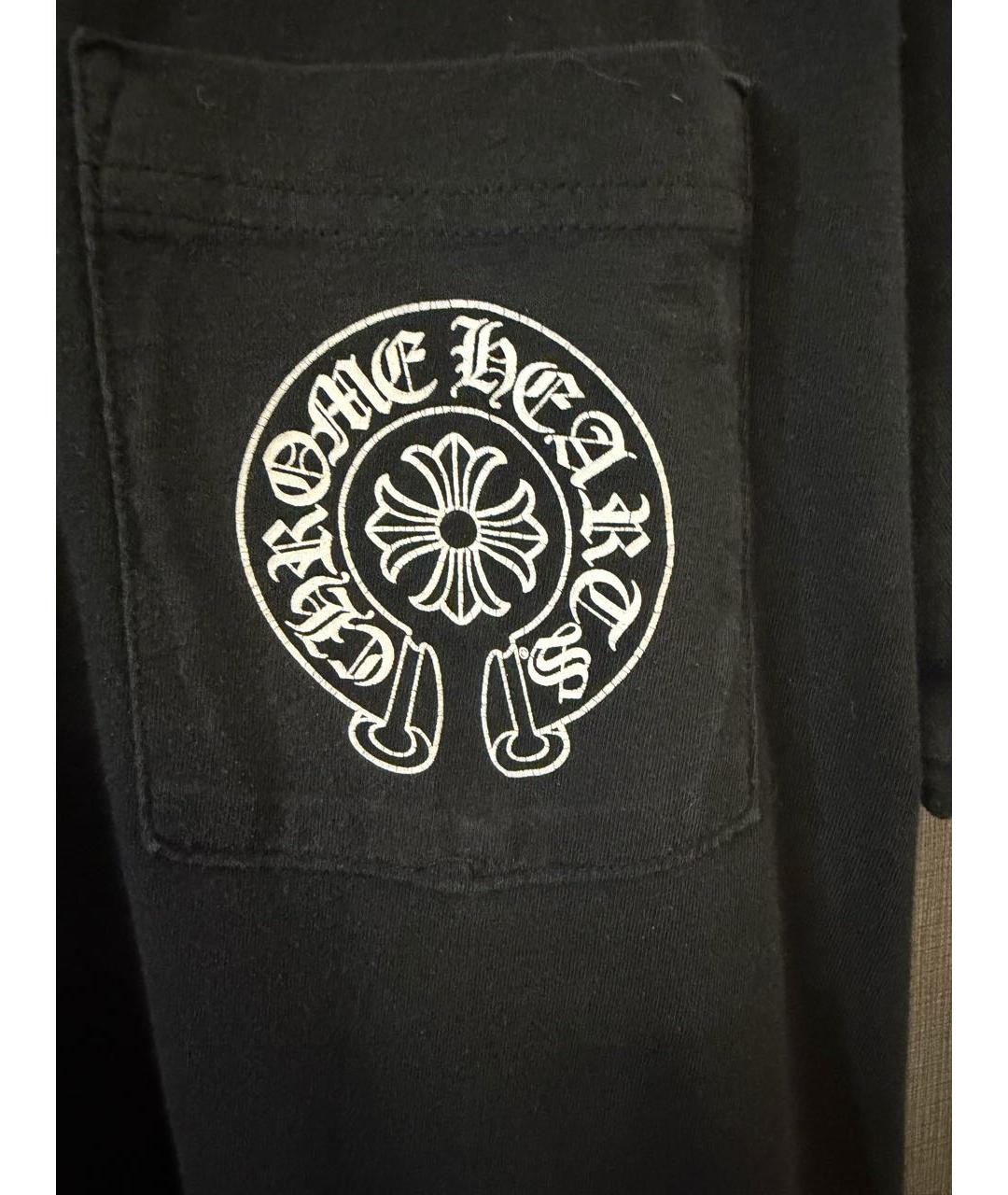 CHROME HEARTS Черная футболка, фото 4