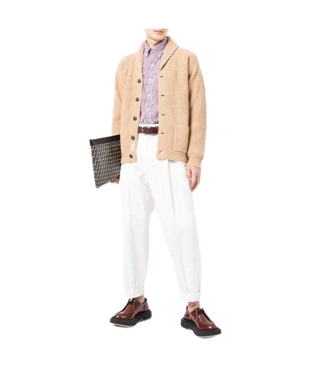 POLO RALPH LAUREN Бежевый шерстяной кардиган, фото 2