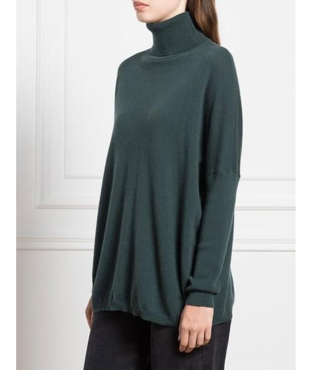 ALLUDE Зеленый шерстяной джемпер / свитер, фото 3