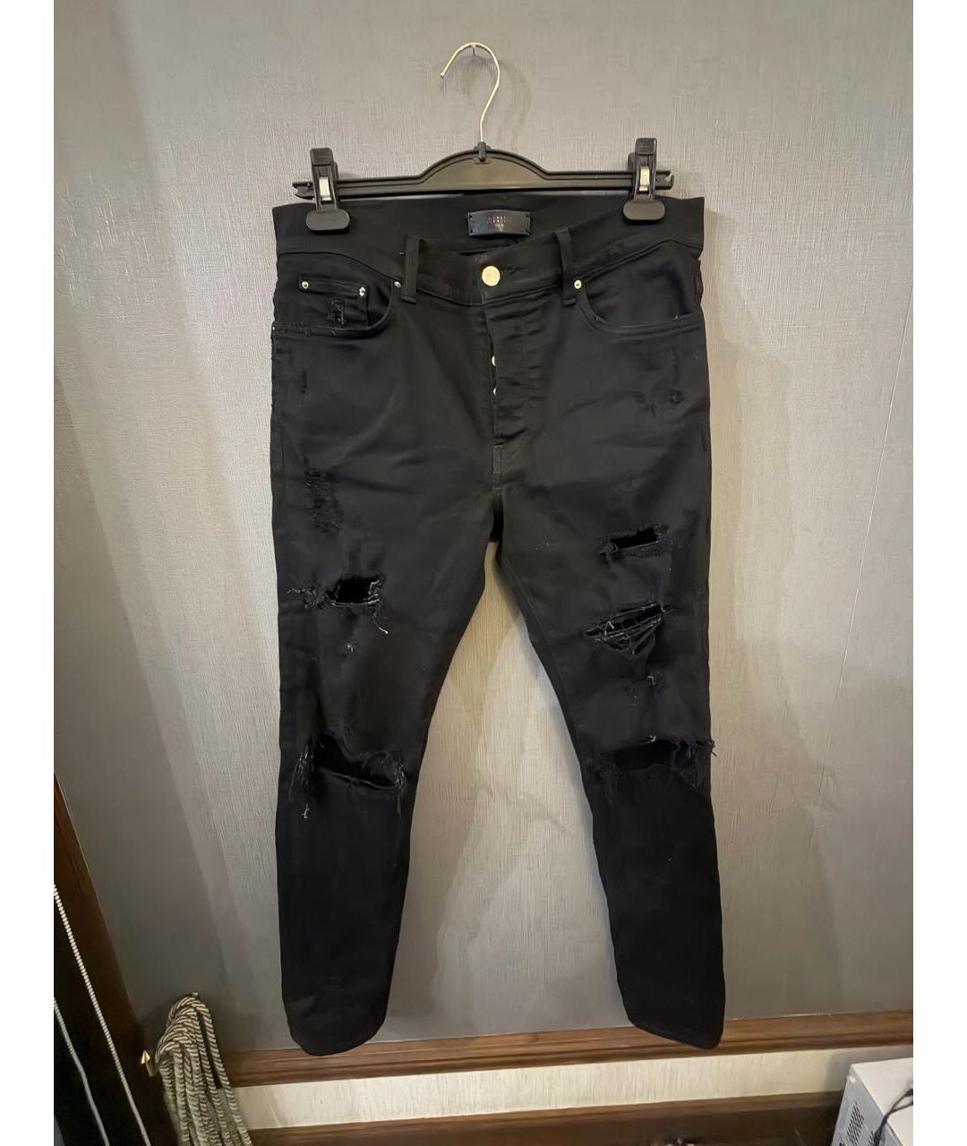 AMIRI Черные джинсы скинни, фото 5