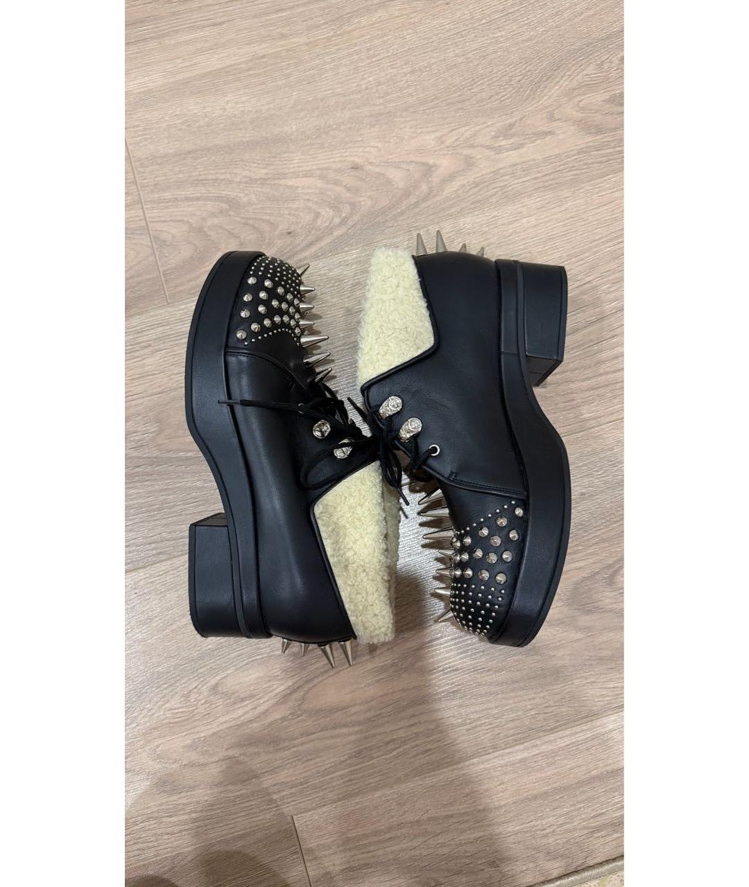 GUCCI Черные кожаные ботинки, фото 5