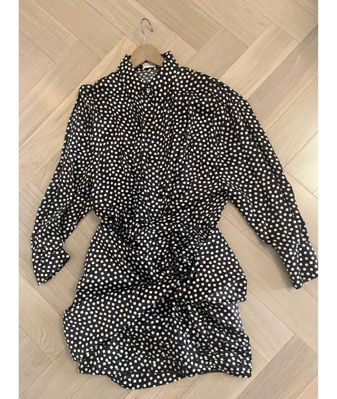 MAGDA BUTRYM Коричневое шелковое коктейльное платье, фото 2