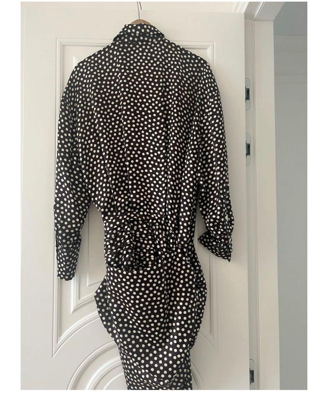 MAGDA BUTRYM Коричневое шелковое коктейльное платье, фото 3