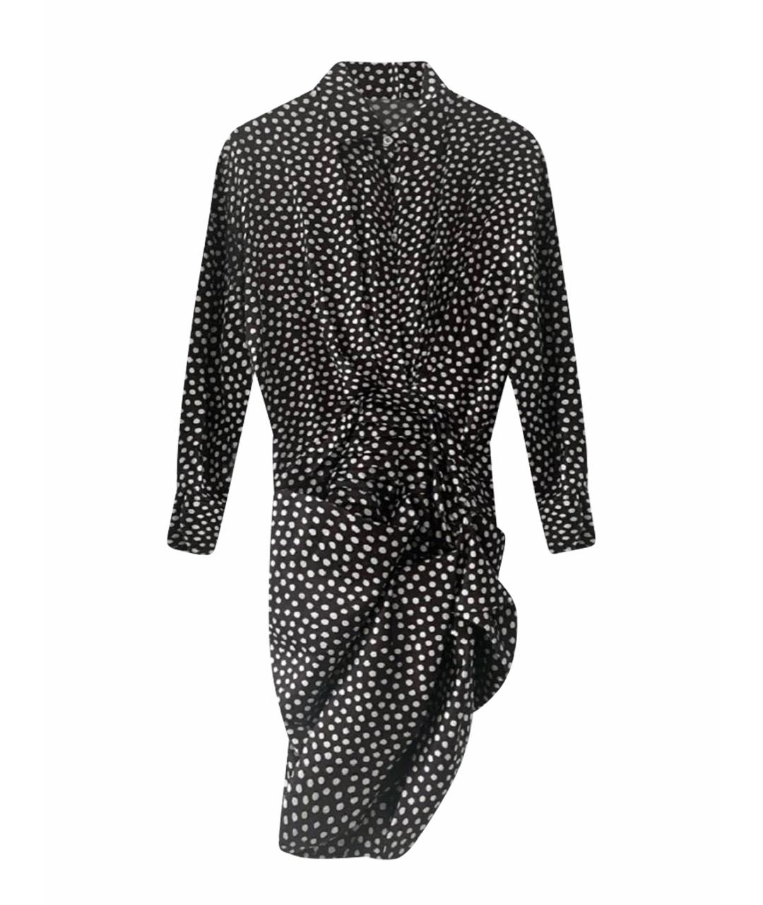 MAGDA BUTRYM Коричневое шелковое коктейльное платье, фото 1