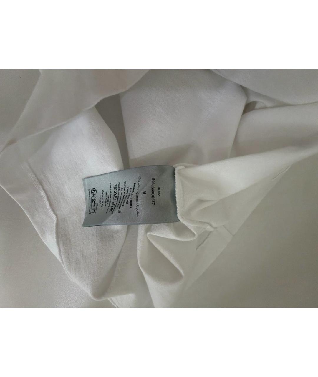 CHRISTIAN DIOR Белая хлопковая футболка, фото 5