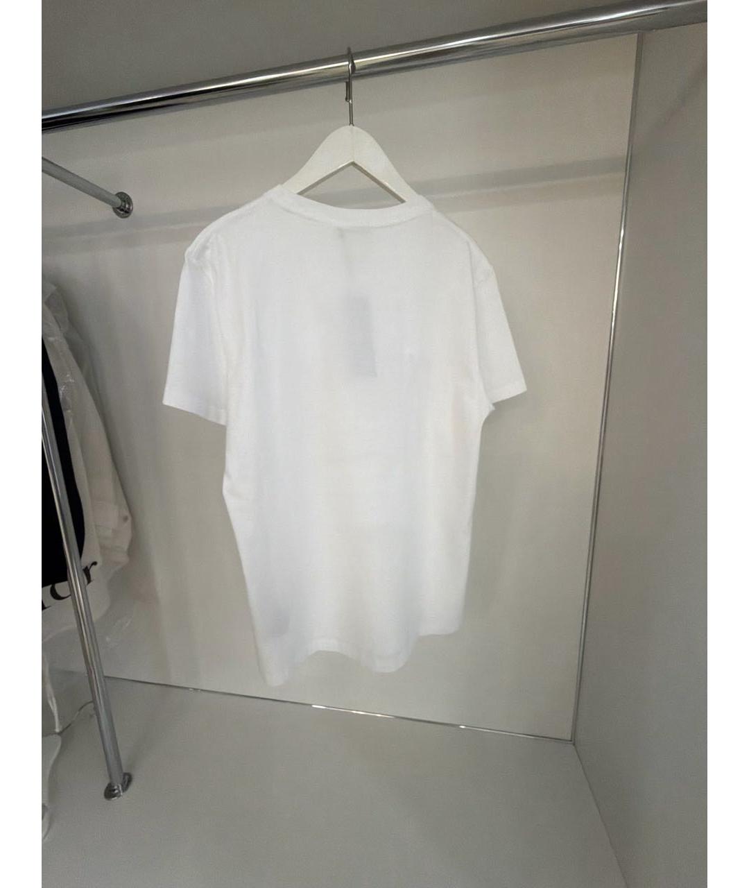 CHRISTIAN DIOR Белая хлопковая футболка, фото 2