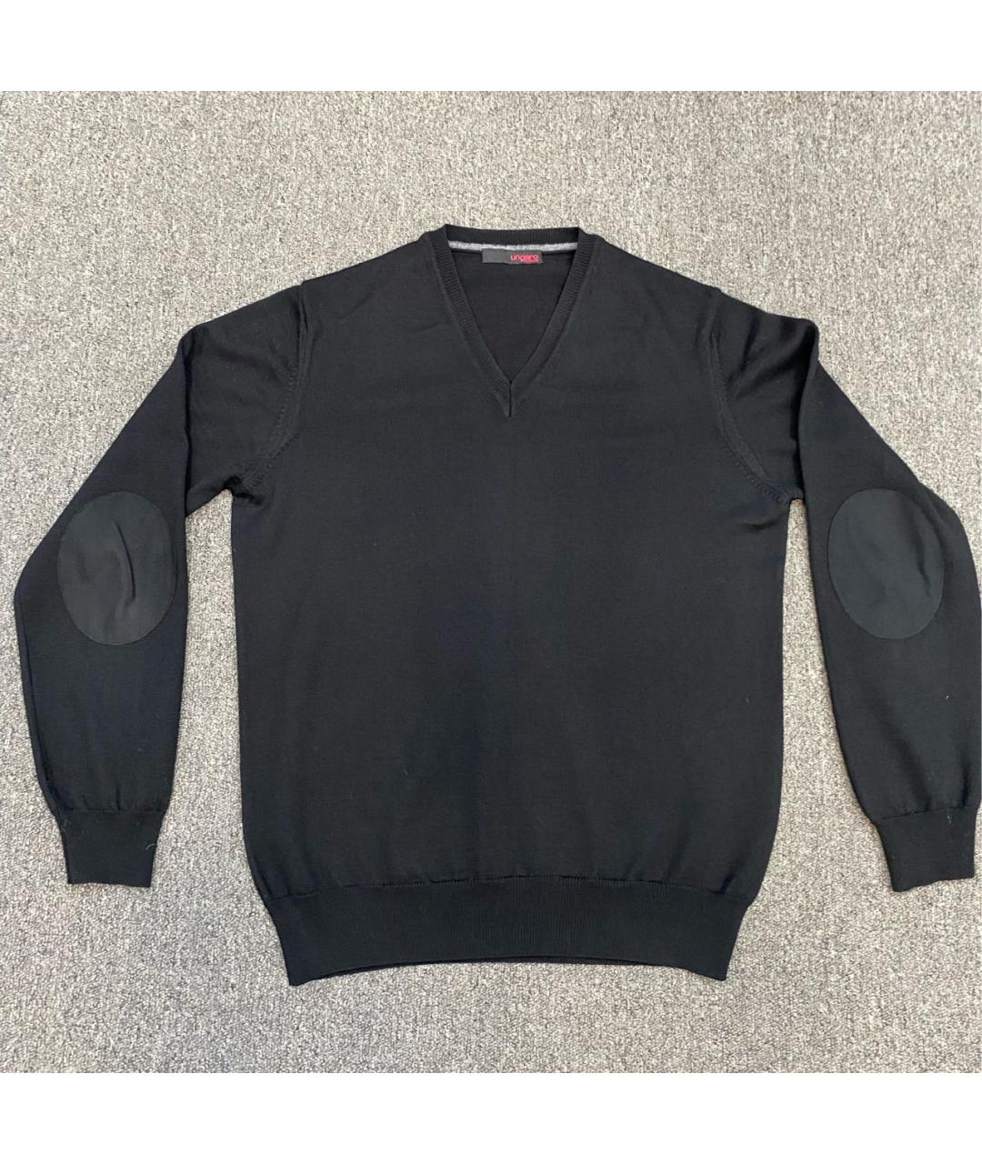 UNGARO Черный шерстяной джемпер / свитер, фото 4