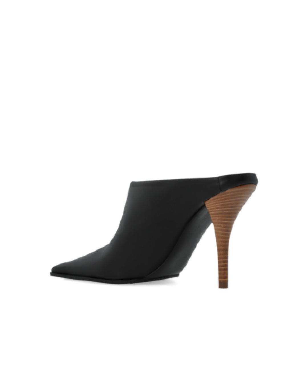 ALAIA Черные кожаные мюли, фото 5