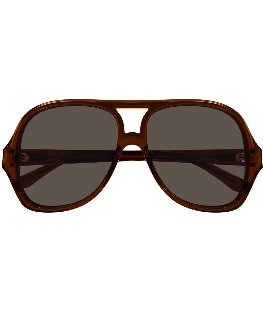 CHLOE Коричневые солнцезащитные очки, фото 2