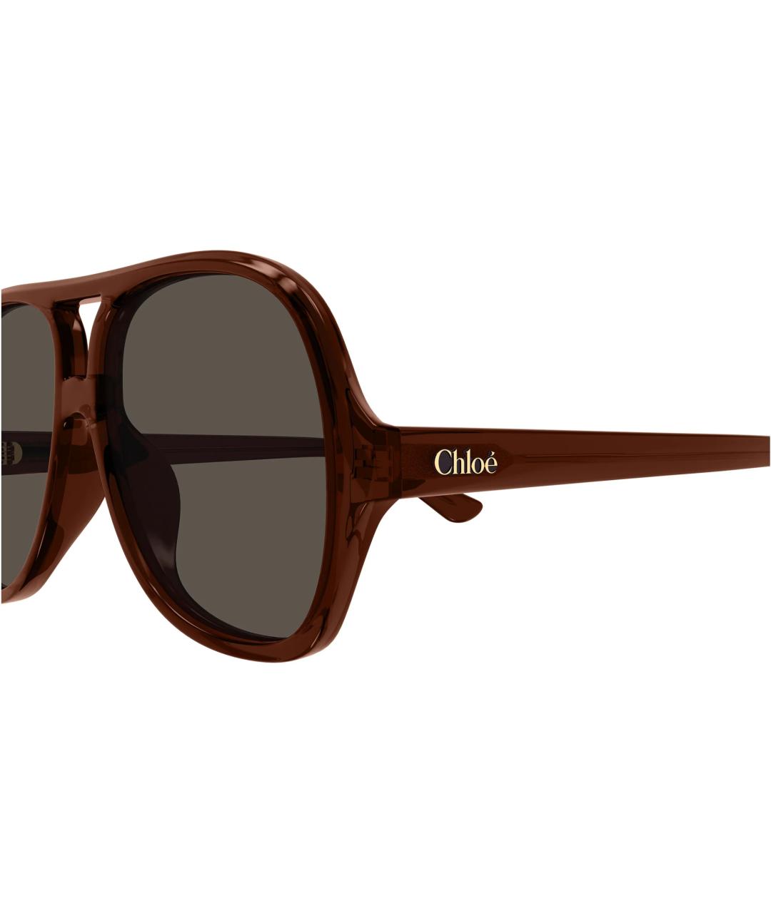 CHLOE Коричневые солнцезащитные очки, фото 3