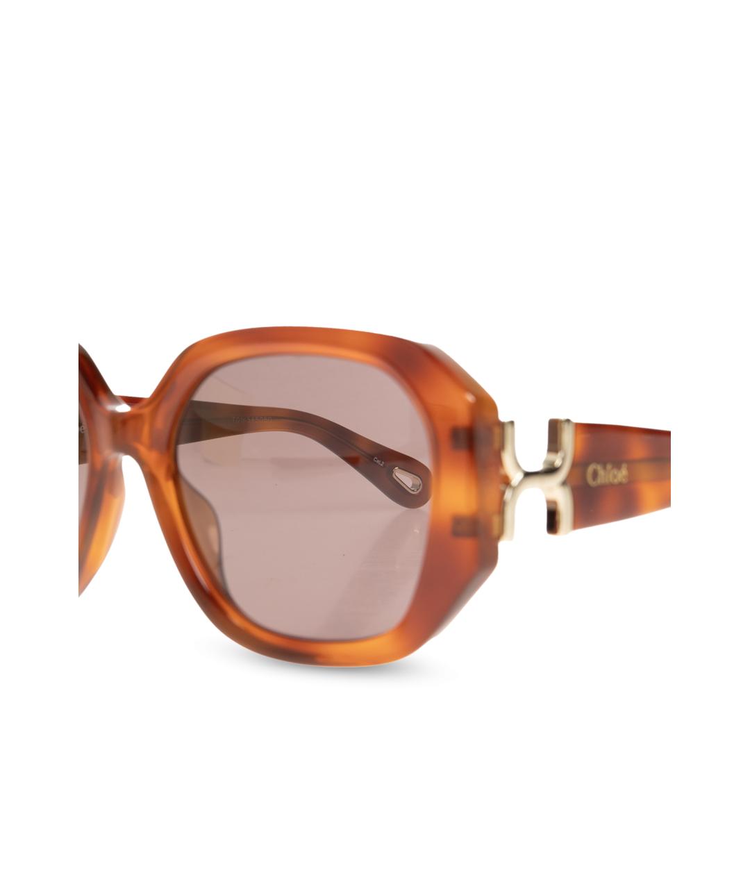 CHLOE Коричневые солнцезащитные очки, фото 3