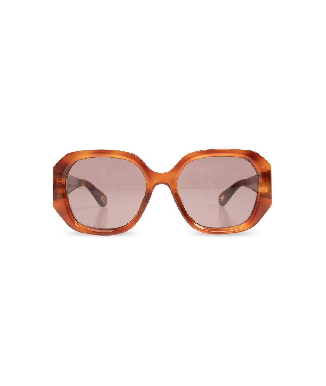 CHLOE Коричневые солнцезащитные очки, фото 5