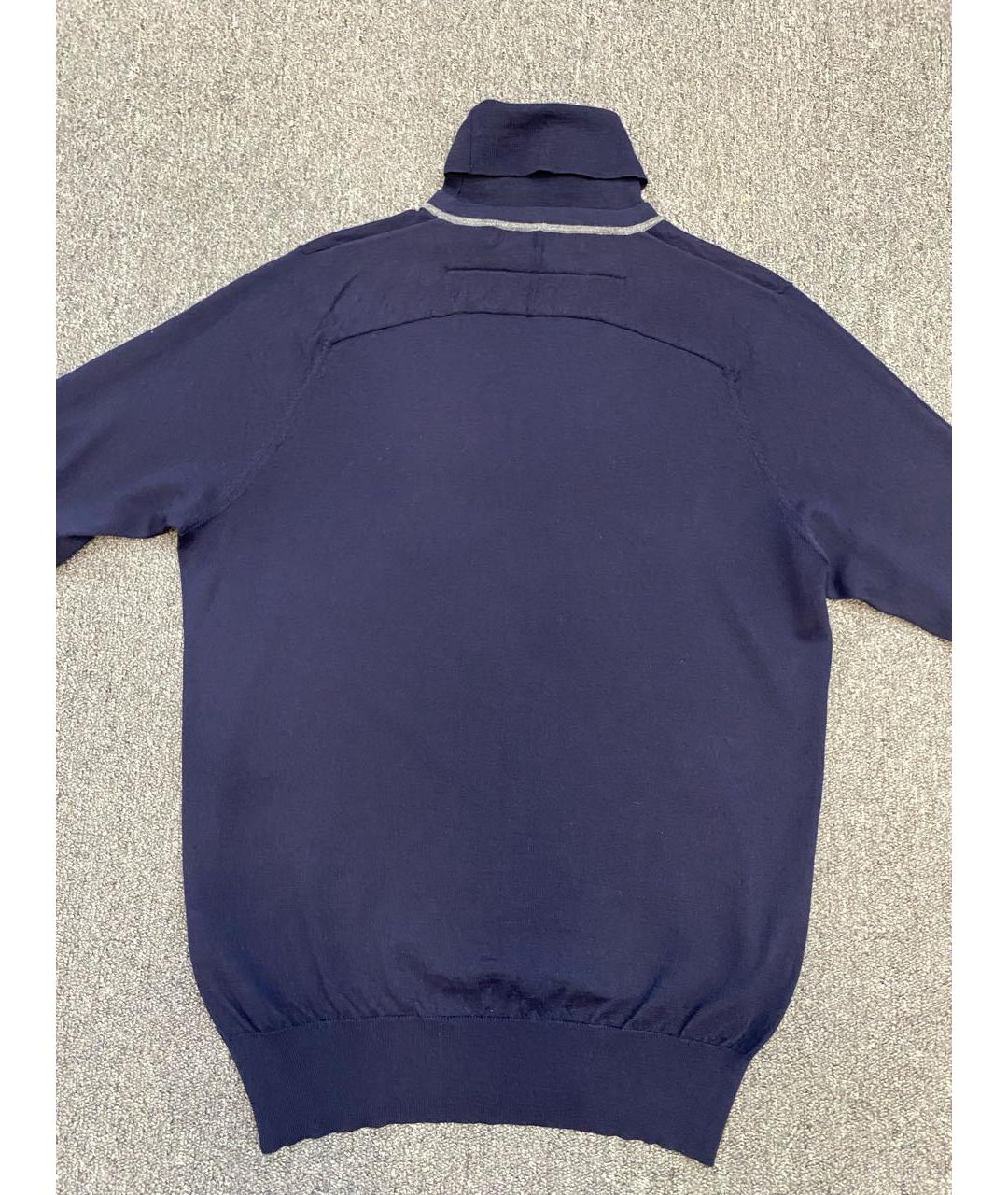 GIVENCHY Темно-синяя шерстяная водолазка, фото 2