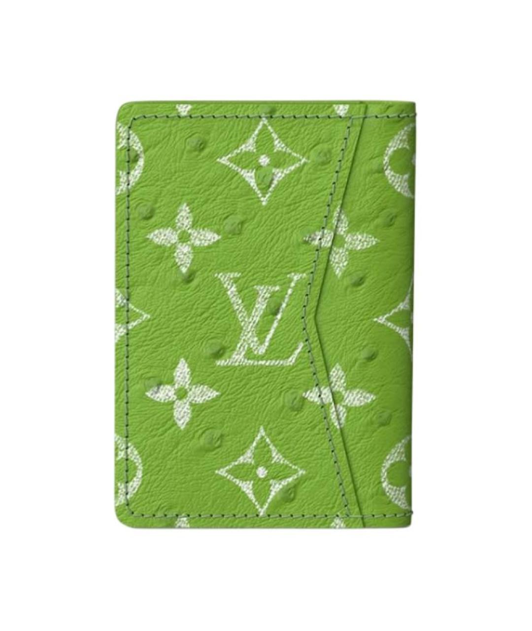 LOUIS VUITTON Зеленый кардхолдер, фото 4