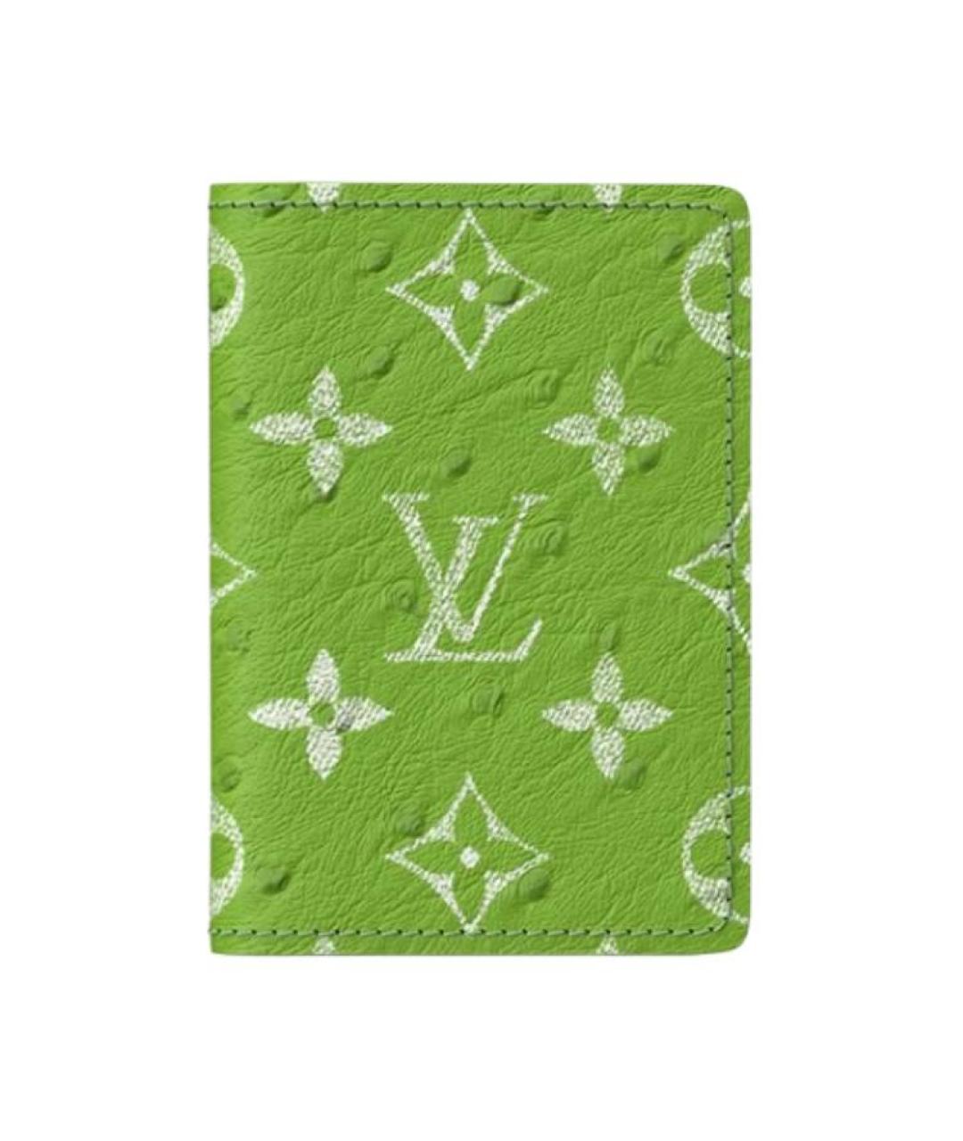 LOUIS VUITTON Зеленый кардхолдер, фото 1