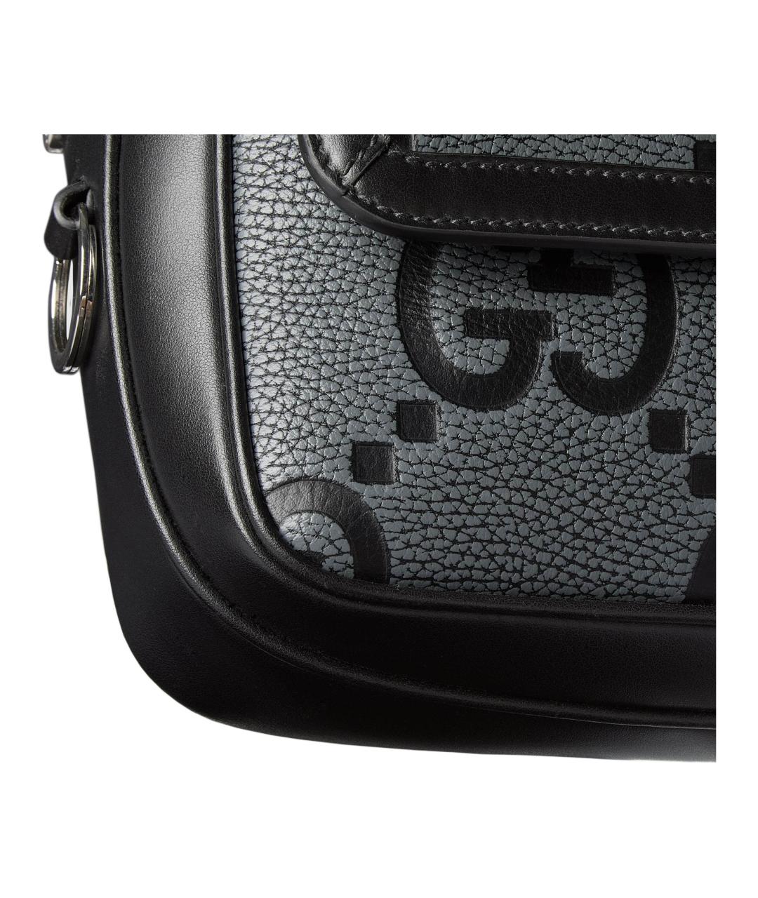 GUCCI Черная кожаная сумка на плечо, фото 6