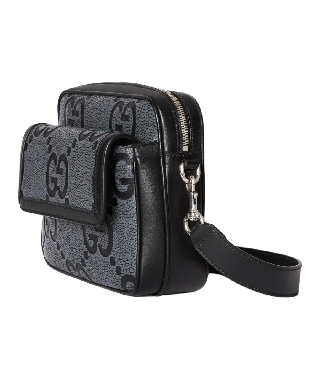 GUCCI Черная кожаная сумка на плечо, фото 2