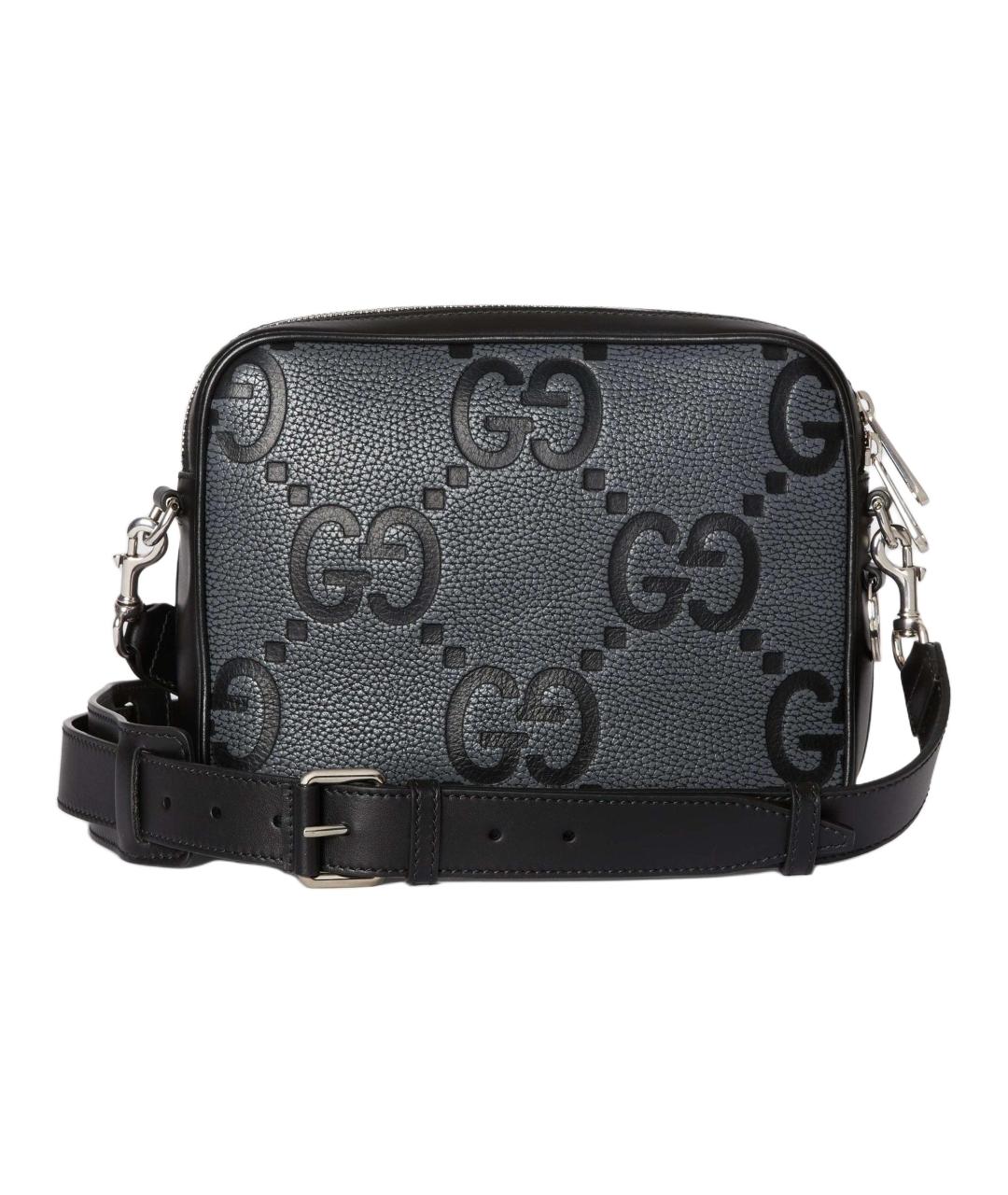 GUCCI Черная кожаная сумка на плечо, фото 4