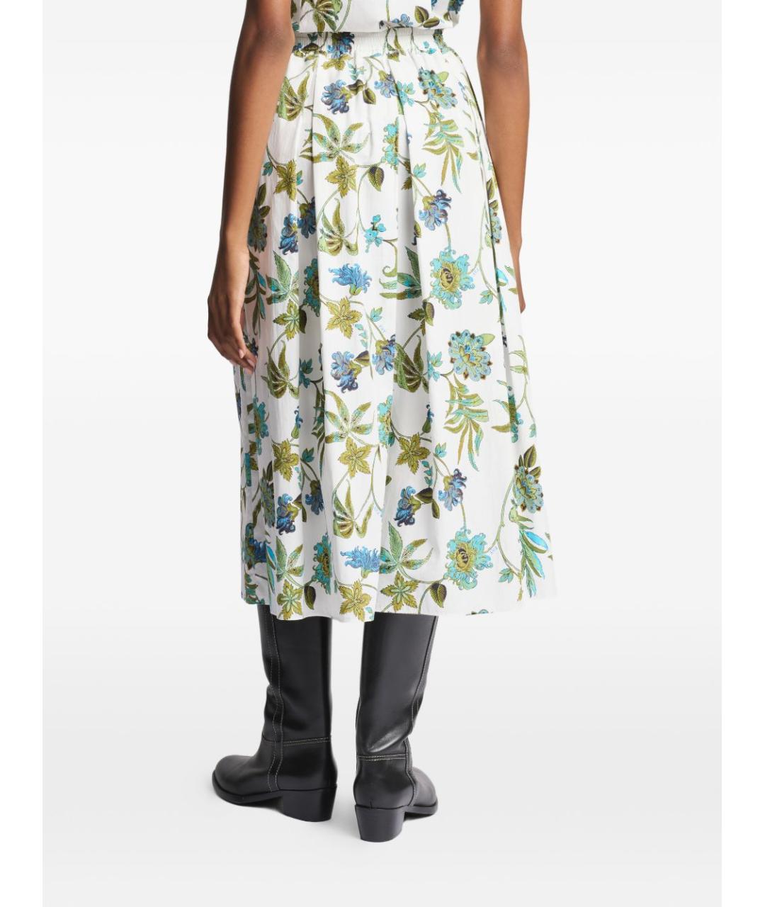 FAY Мульти хлопковая юбка миди, фото 4