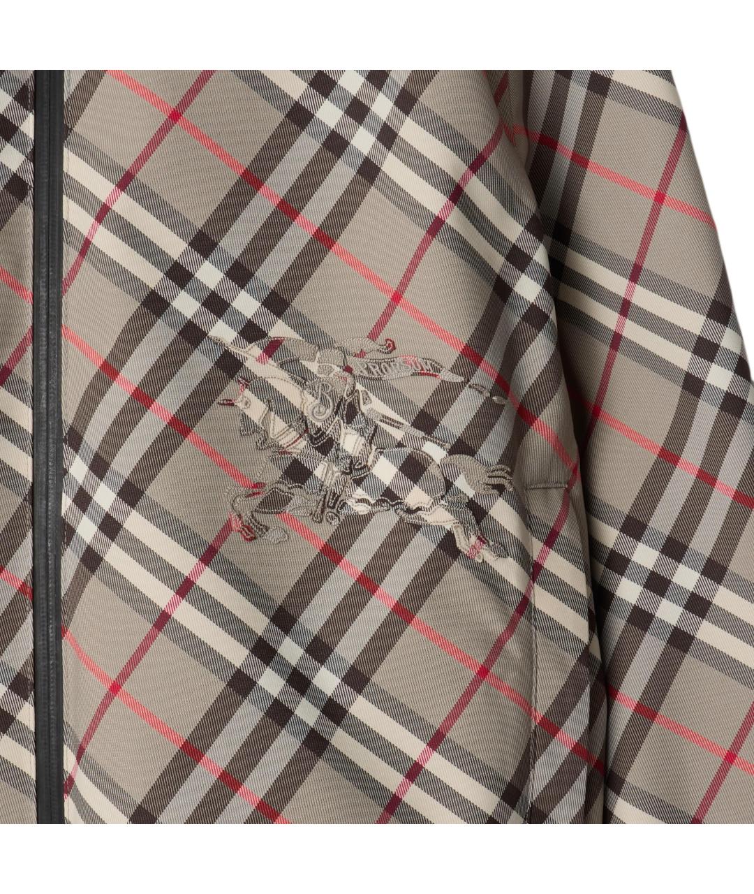 BURBERRY Бежевая полиамидовая куртка, фото 2